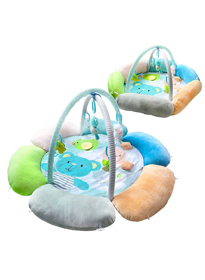 Moon Flower cushion Playmat - Bear and Sheep 84 x 13 x 60cm - Image 1