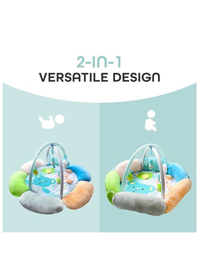 Moon Flower cushion Playmat - Bear and Sheep 84 x 13 x 60cm - Image 3