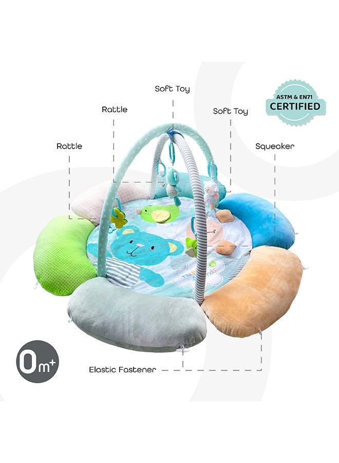 Moon Flower cushion Playmat - Bear and Sheep 84 x 13 x 60cm - Image 2