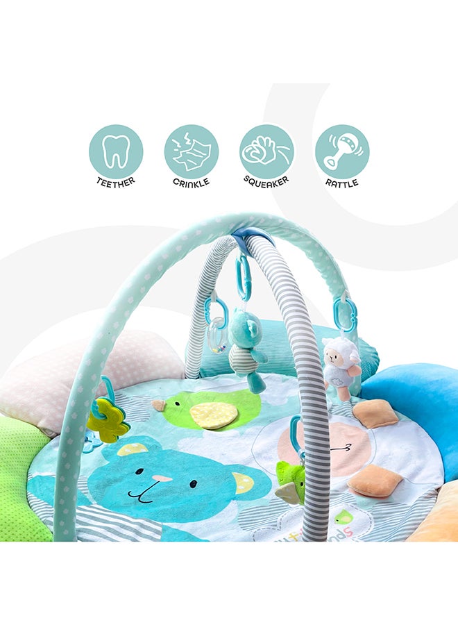 Moon Flower cushion Playmat - Bear and Sheep 84 x 13 x 60cm - Image 4