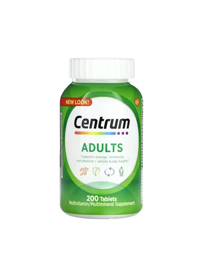 Centrum Adult Multivitamin Multimineral Supplment 200 Tablets | Best ...