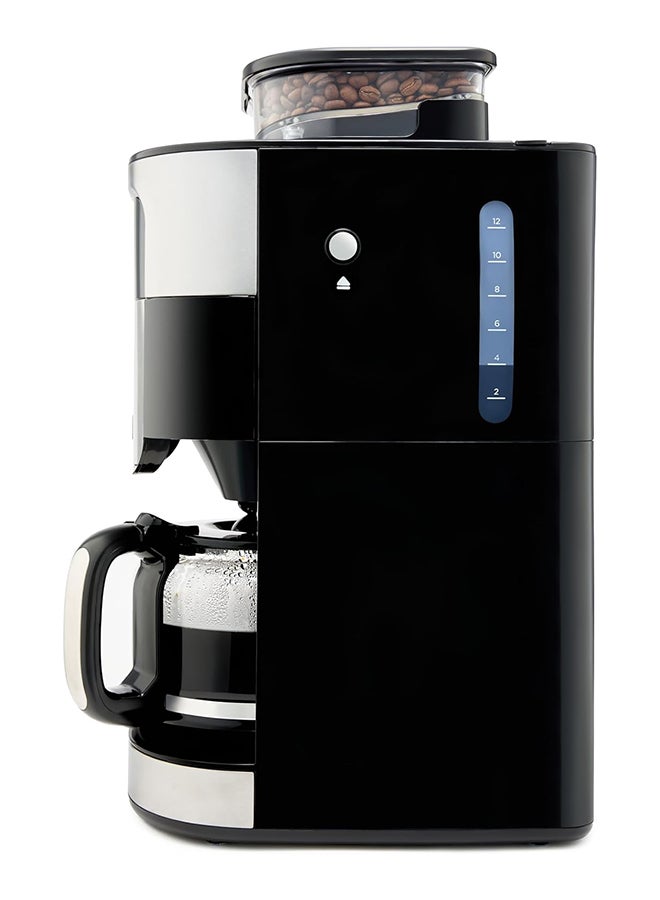 KENWOOD Grind & Brew Coffee Maker with Built-in 220g Burr Grinder, 12-Cup Capacity, 1.5L Water Tank, 900W Power, Digital Touch Display – CMM40, Black/Metal 1.5 L 900 W OWCMM40.000BM black  - Image 5
