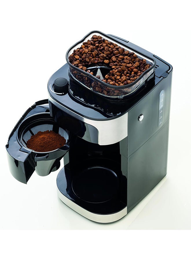 KENWOOD Grind & Brew Coffee Maker with Built-in 220g Burr Grinder, 12-Cup Capacity, 1.5L Water Tank, 900W Power, Digital Touch Display – CMM40, Black/Metal 1.5 L 900 W OWCMM40.000BM black  - Image 3