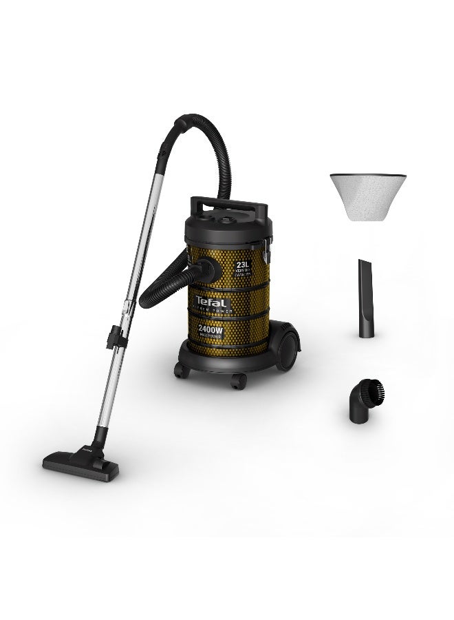 Tefal X-Trem Power Vacuum Cleaner Powerful Performance Xxl 23L Dust Capacity Xxl 8M Cord 23 L 2400 W TW4035M0 gold - Image 1