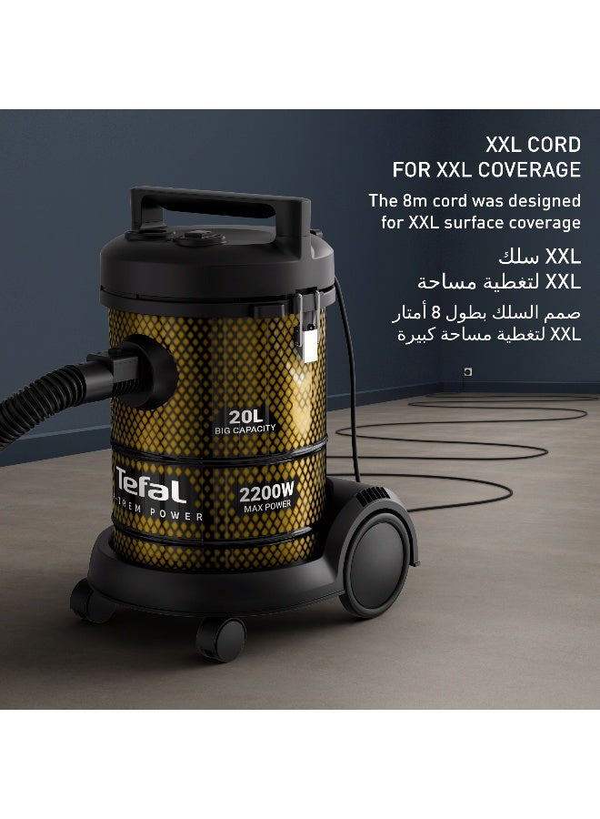 تيفال مكنسة كهربائية إكس-ترم باور أداء قوي سعة غبار إكس-إكس-إل 8 متر كابل - Image 5