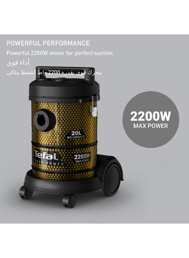 تيفال مكنسة كهربائية إكس-ترم باور أداء قوي سعة غبار إكس-إكس-إل 8 متر كابل - Image 3