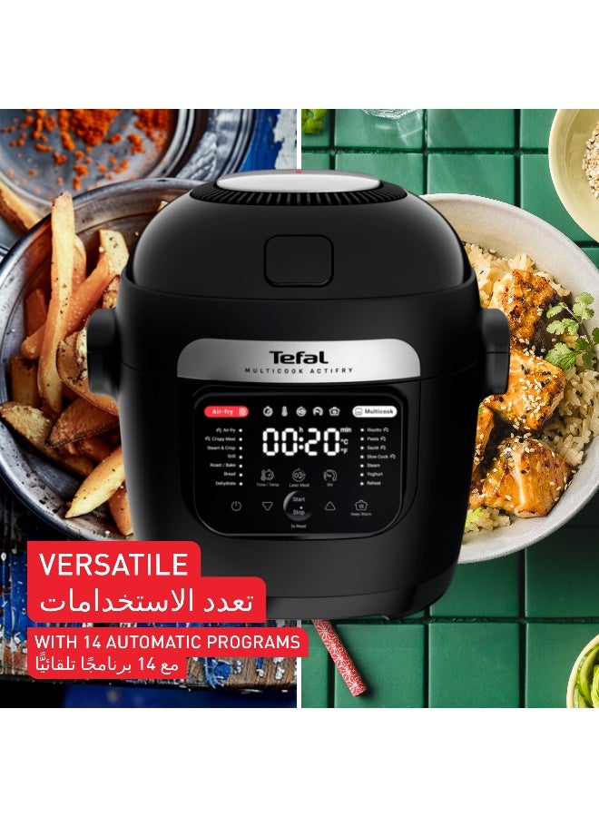 تيفال قلاية هوائية متعددة الاستخدامات أكتيفراي مع 14 برنامج لطهي مقرمشات بسعة طهي متعددة الطبقات - Image 3