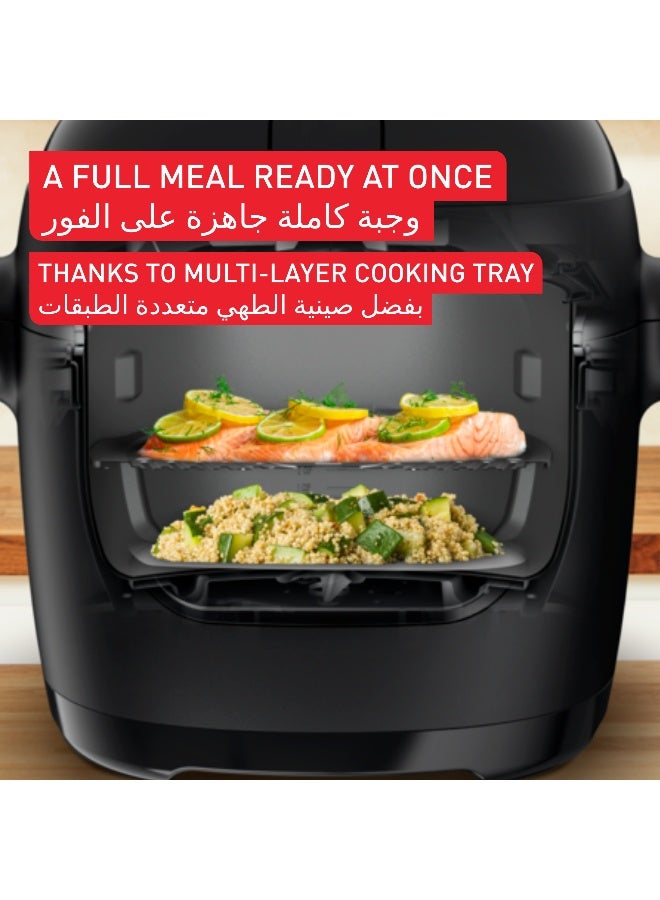 تيفال قلاية هوائية متعددة الاستخدامات أكتيفراي مع 14 برنامج لطهي مقرمشات بسعة طهي متعددة الطبقات - Image 5