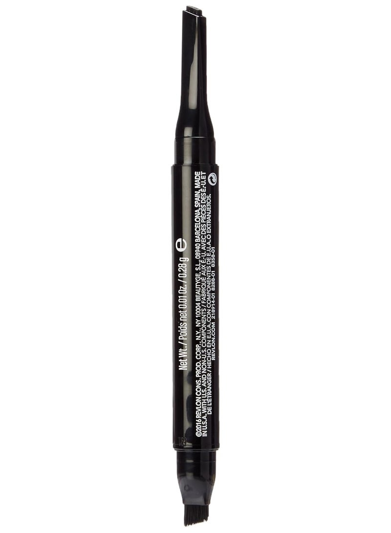 Revlon Pencil Eyeliner, ColorStay 2-in-1 Eye Makeup,Waterproof, Longwearing with Smudge Brush, Angled Kajal Eyeliner, 101 Onyx, 0.01 Oz Black - Image 3