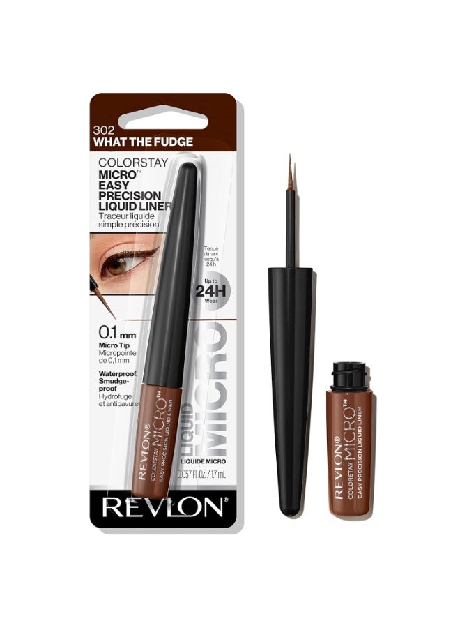 ريفلون كحل سائل دقيق بتركيبة مقاومة للماء، مقاوم للتلطخ، يدوم طويلاً مع طرف تطبيق من الفelt، 0.057 أونصة سائلة - Image 1