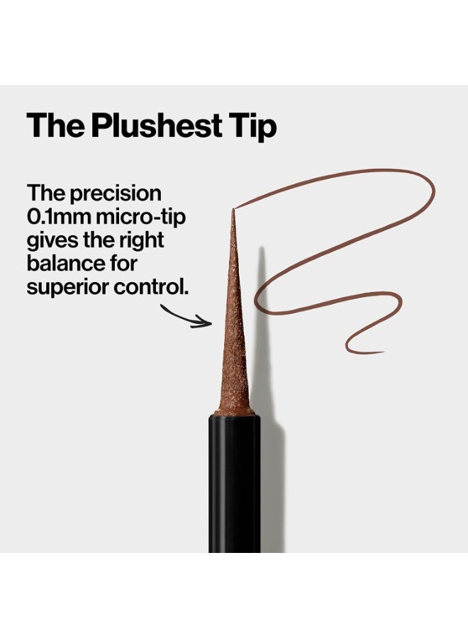 ريفلون كحل سائل دقيق بتركيبة مقاومة للماء، مقاوم للتلطخ، يدوم طويلاً مع طرف تطبيق من الفelt، 0.057 أونصة سائلة - Image 4