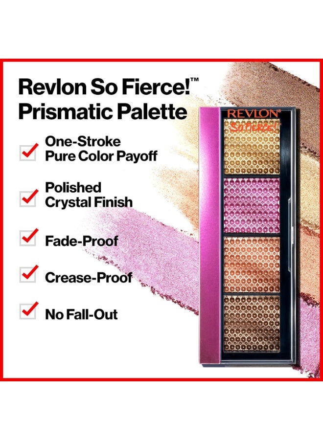 ريفلون So Fierce Prismatic Eyeshadow Palette, Eye Makeup, Ultra Creamy Pigmented in Blendable Matte & Pearl Finishes, 0.21 oz 962 Fully Loaded - Image 3