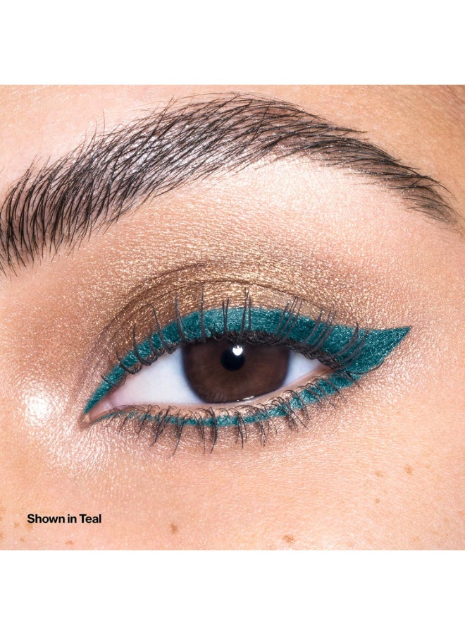 ريفلون ColorStay Pencil Eyeliner with Built-in Sharpener, Waterproof, Smudgeproof, Longwearing Eye Makeup with Ultra-Fine Tip, 0.028 oz TEAL - Image 3