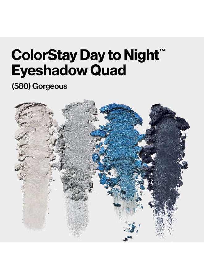 ريفلون ColorStay Day to Night Eyeshadow Quad, Longwear Shadow Palette with Transitional Shades and Buttery Soft Feel, Crease And Smudge Proof,  0.16 oz 580 Gorgeous - Image 3
