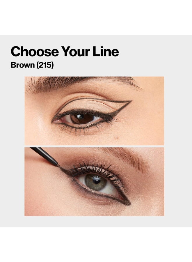 ريفلون كحل جل، مكياج عيون دقيق للغاية مع ممسحة مدمجة، مقاوم للماء، يدوم طويلاً مع طرف دقيق، 215، 0.002 أونصة - Image 1