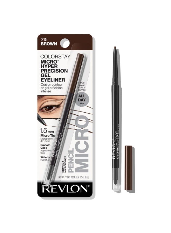 ريفلون كحل جل، مكياج عيون دقيق للغاية مع ممسحة مدمجة، مقاوم للماء، يدوم طويلاً مع طرف دقيق، 215، 0.002 أونصة - Image 3