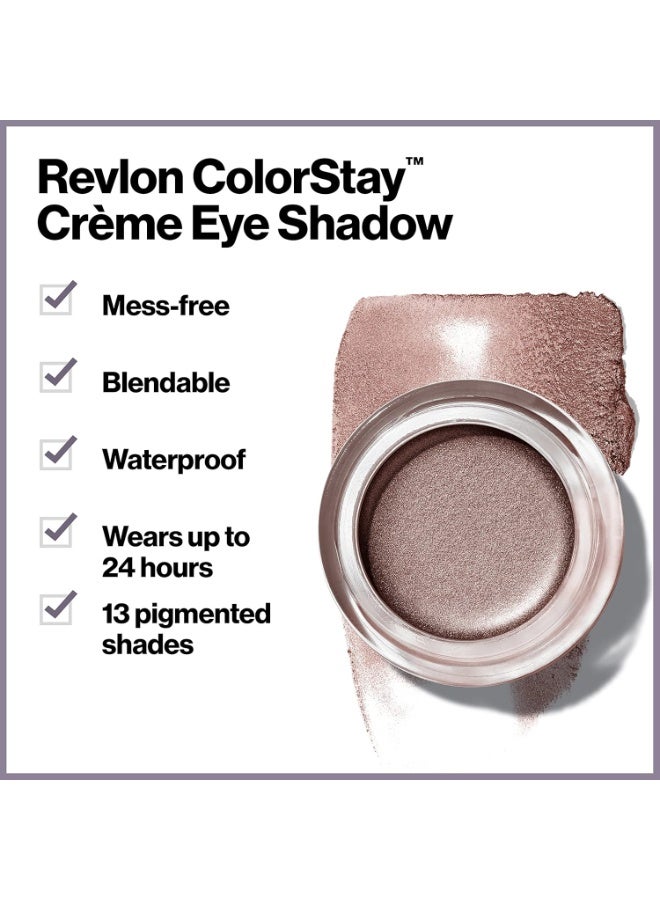 ريفلون Crème Eyeshadow, ColorStay 24 Hour Eye Makeup, Highly Pigmented Cream Formula in Blendable Matte & Shimmer Finishes, 710, 0.18 Oz Caramel - Image 3