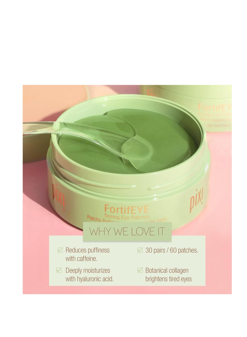 pixi Pixi FortifEYE Firming Hydrogel Under-Eye Patches, Collagen to Energize & Tone Eye Area, 30 Pairs / 60 Patches 30 Pairs, 60 PatchesNone - Image 5
