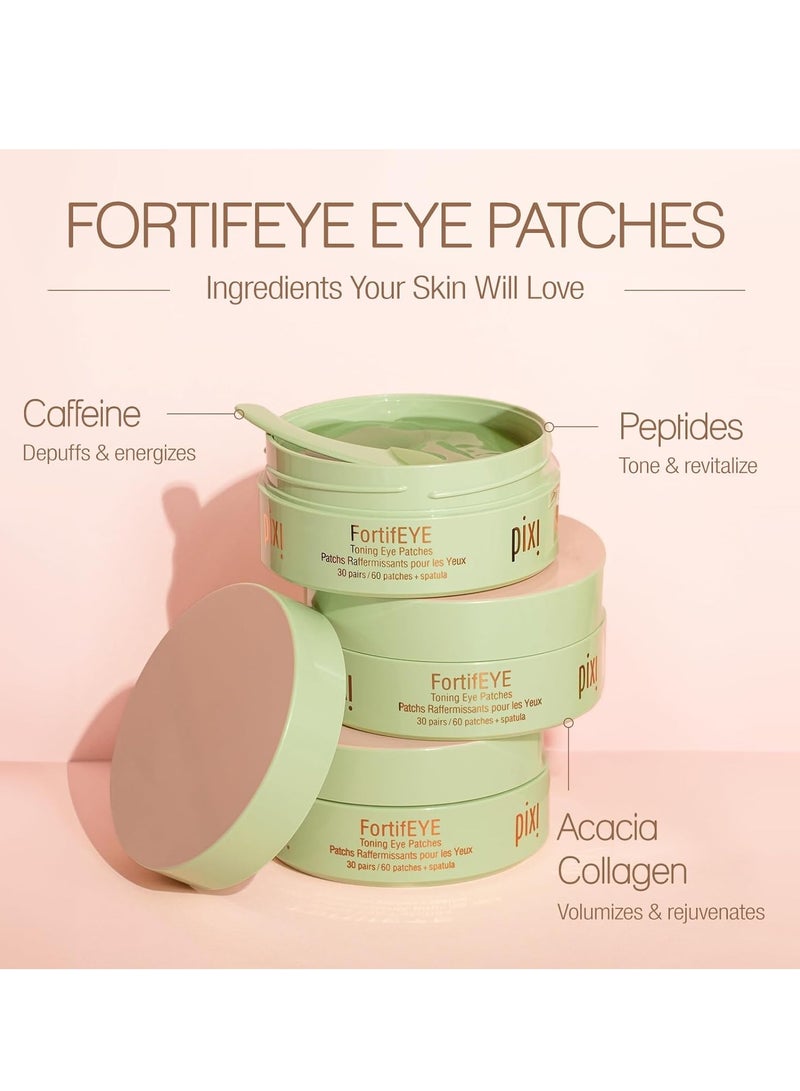 pixi Pixi FortifEYE Firming Hydrogel Under-Eye Patches, Collagen to Energize & Tone Eye Area, 30 Pairs / 60 Patches 30 Pairs, 60 PatchesNone - Image 2