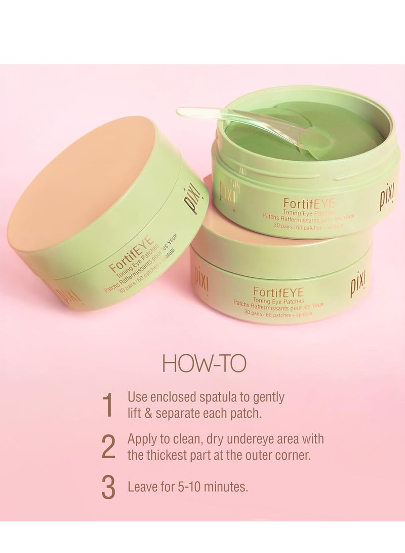 pixi Pixi FortifEYE Firming Hydrogel Under-Eye Patches, Collagen to Energize & Tone Eye Area, 30 Pairs / 60 Patches 30 Pairs, 60 PatchesNone - Image 3