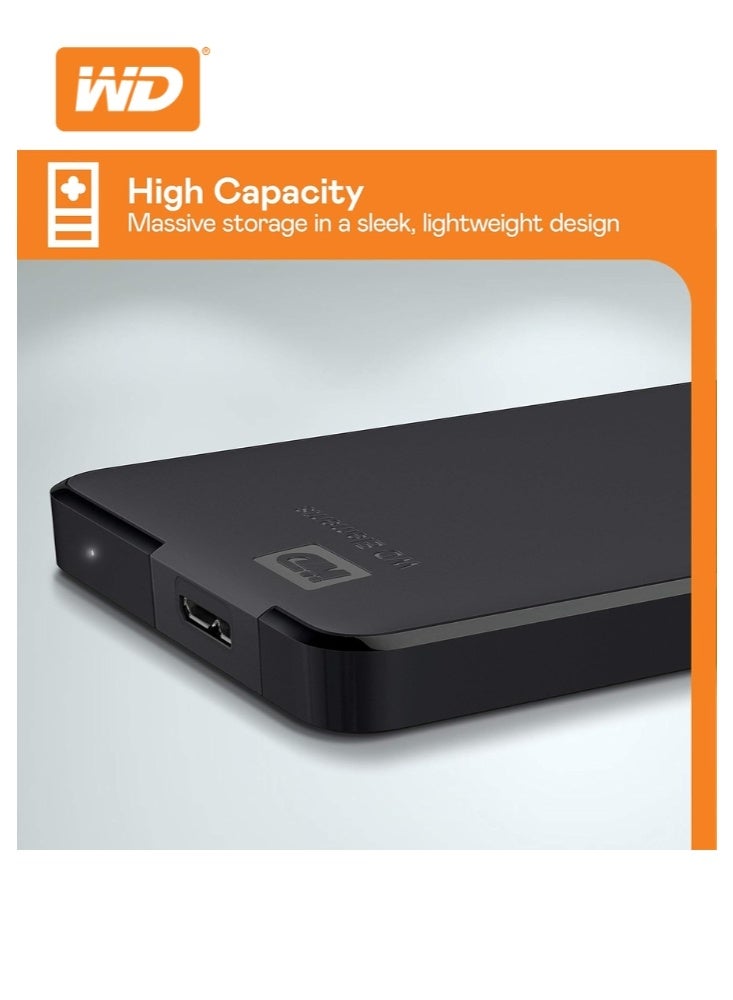 WD Western Digital WD 2TB Elements Portable External Hard Drive USB 3.0 Compatible with PC, PS4 and Xbox - Black 2 TB  - Image 5
