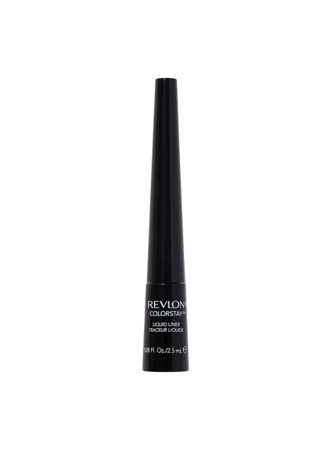 ريفلون Revlon Liquid Eyeliner, ColorStay Eye Makeup, Waterproof, Smudgeproof, Longwearing with Ultra-Fine Tip, 251 Blackest Black, 0.08 Fl Oz (Pack of 1) Blackest Black - Image 1