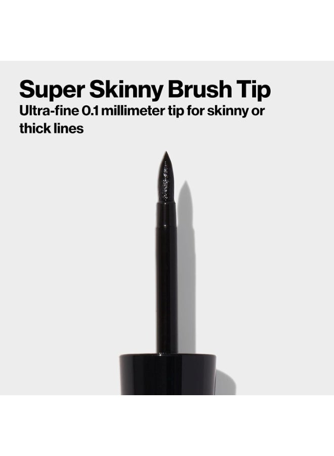 ريفلون Revlon Liquid Eyeliner, ColorStay Eye Makeup, Waterproof, Smudgeproof, Longwearing with Ultra-Fine Tip, 251 Blackest Black, 0.08 Fl Oz (Pack of 1) Blackest Black - Image 4