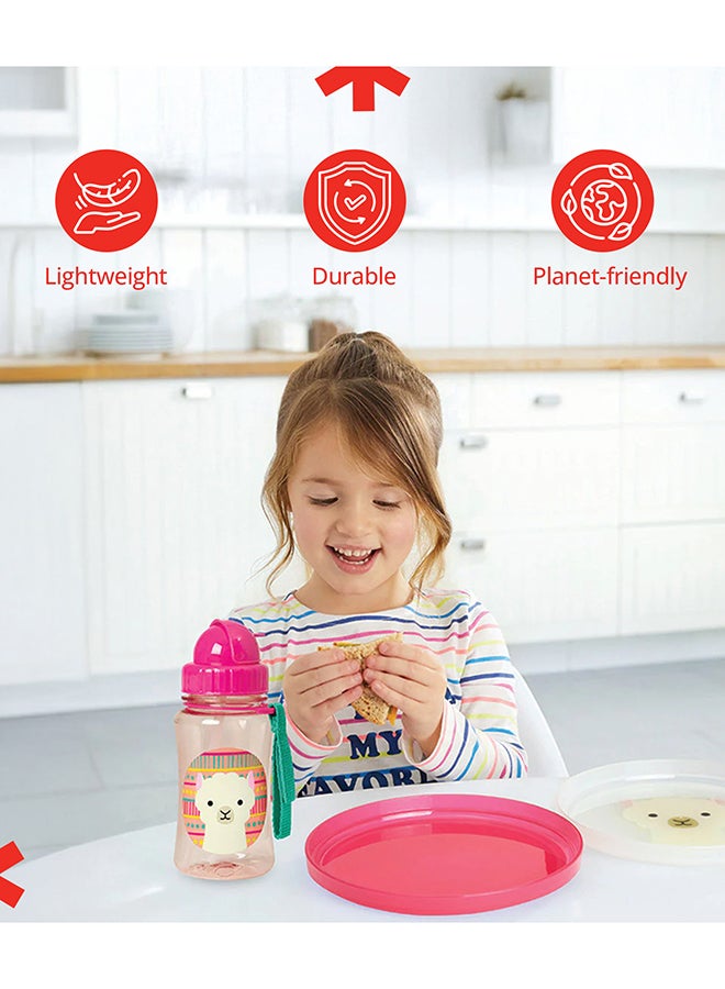 سكيب هوب زجاجة قش حيوانات حديقة - زجاجة ماء للأطفال صديقة للبيئة ومضادة للتسرب - Image 5