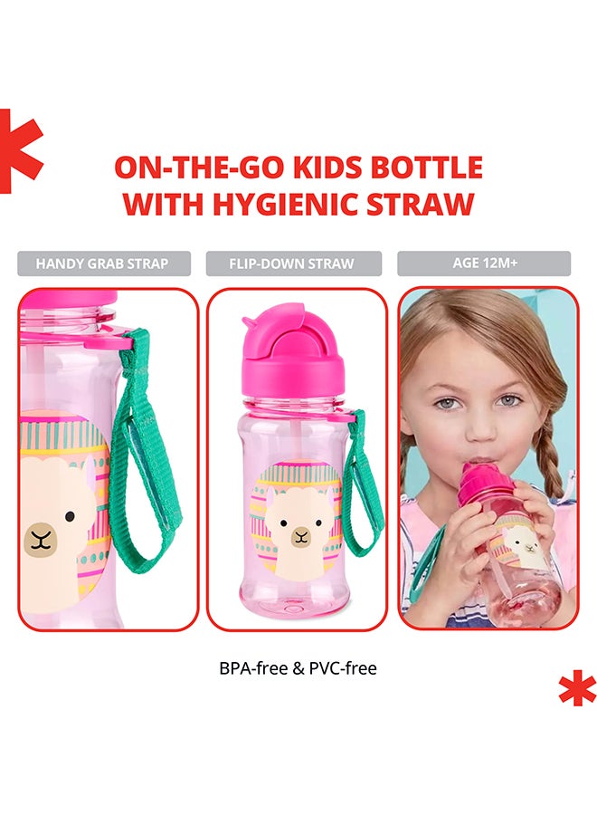 سكيب هوب زجاجة قش حيوانات حديقة - زجاجة ماء للأطفال صديقة للبيئة ومضادة للتسرب - Image 4