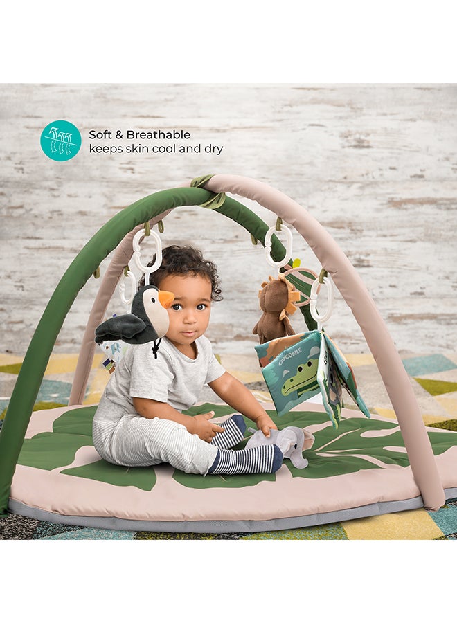 Moon Forest Theme Baby Play Mat With 7 Detachable 0 To 18 Month Beige - Image 5