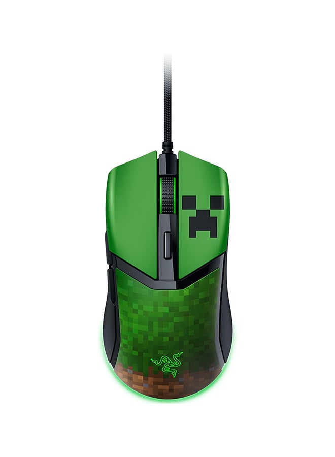 RAZER Cobra Wired Gaming Mouse: 58g Lightweight, Gen-3 Optical Switches, Chroma RGB Lighting Underglow, Precise 8500 DPI Optical Sensor, 100% PTFE Mouse Feet, Speedflex Cable - Minecraft Edition  - Image 1