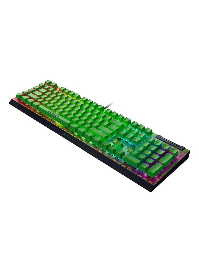 RAZER BlackWidow V4 X Mechanical Gaming Keyboard: Green Switches Tactile & Clicky - 6 Macro Keys - Chroma RGB - Doubleshot ABS Keycaps - Sound Dampening & Stabilizers - Minecraft Edition  - Image 4