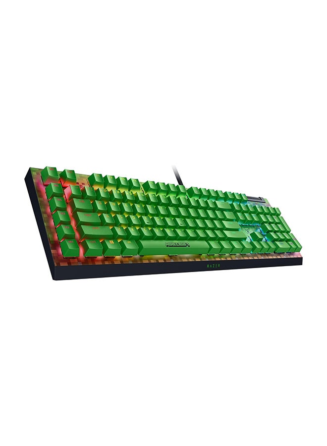 RAZER BlackWidow V4 X Mechanical Gaming Keyboard: Green Switches Tactile & Clicky - 6 Macro Keys - Chroma RGB - Doubleshot ABS Keycaps - Sound Dampening & Stabilizers - Minecraft Edition  - Image 2