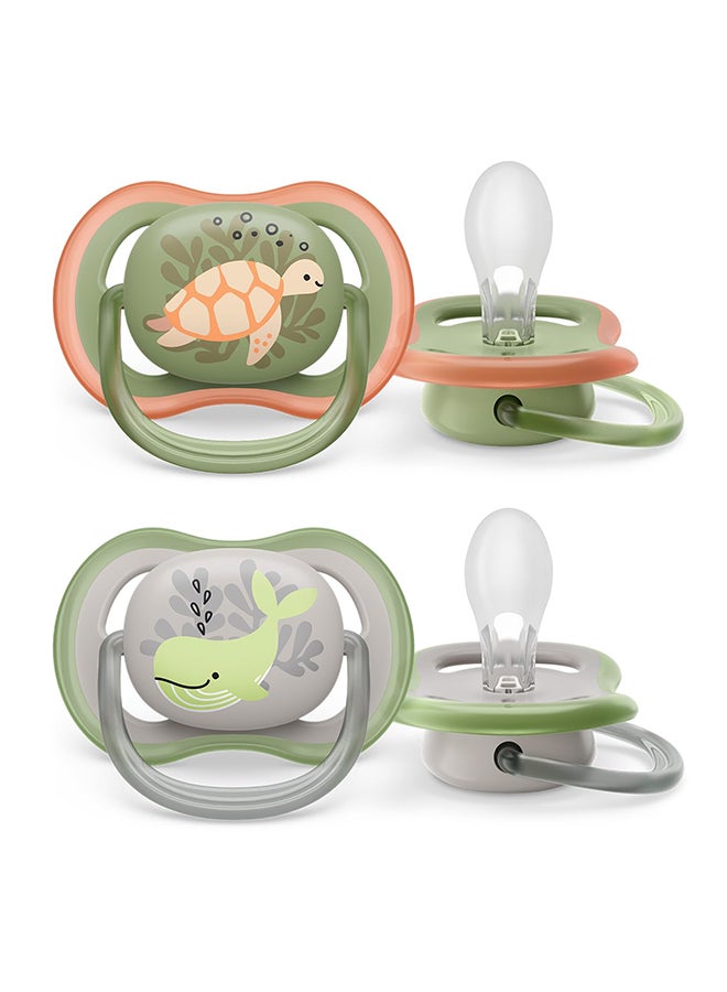 لهاية ألترا إير | تتيح لبشرة طفلك التنفس | تقويم الأسنان وخالية من BPA | عبوة من 2 | 6-18 شهر | SCF085/60 - Image 2