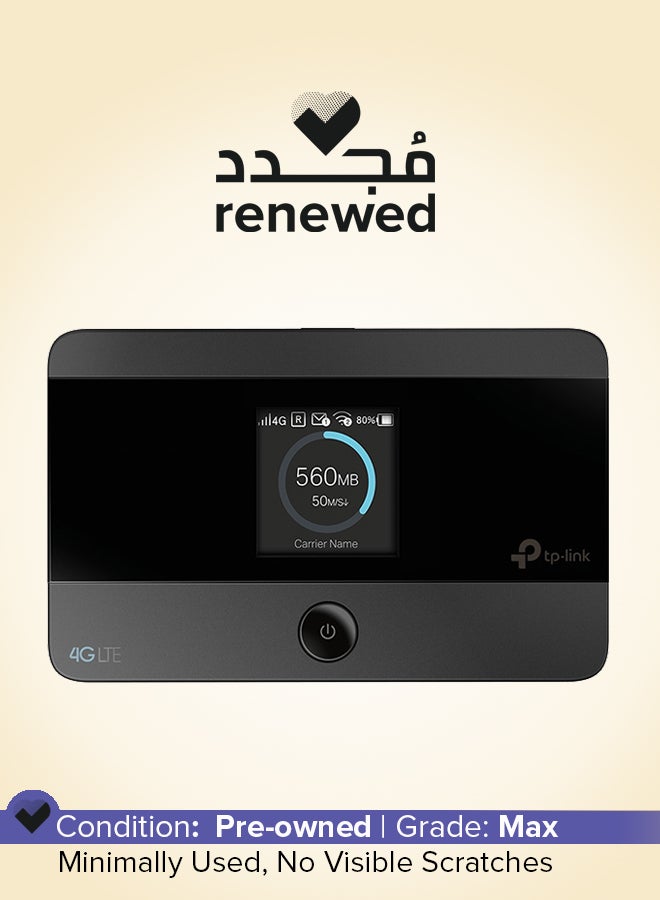 TP-LINK Renewed - M7350 4G LTE MiFi, Portable Travel Wi-Fi, SD Card Slot, Unlocked Mobile Wi-Fi Hotspot, 8 Hours Long Lasting Battery, Easy tpMiFi App Management black - Image 1