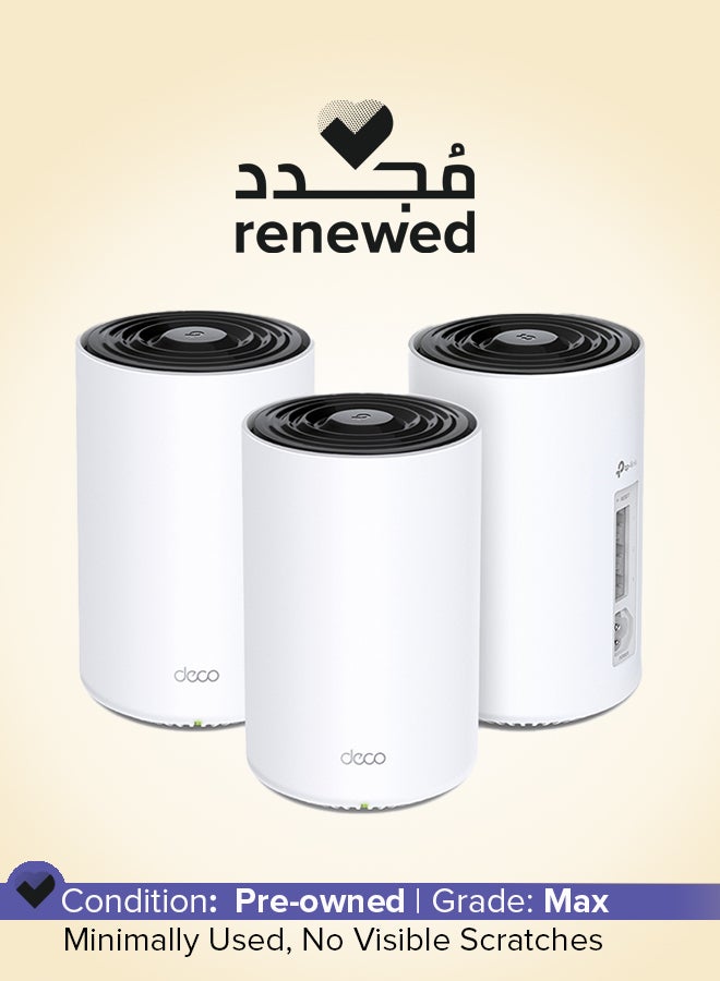 TP-LINK Renewed - Deco Powerline Mesh WiFi 6 System (Deco PX50), Covers up to 6,500 sq.ft, Replaces Routers and Extenders, Signal Through Walls and Floors, Compatible with Alexa and Google Home, 3-Pack white - Image 1