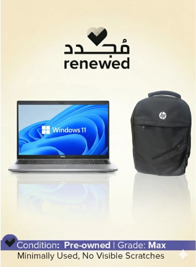 DELL Renewed Dell Latitude 5520 | Intel Core i5 11th GEN (U) | 15.6" inch | RAM 16G | HARDISK 256 SSD with a bag English Grey - Image 1