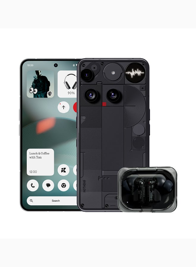 Nothing Phone 3 Dual SIM 5G Black 12GB RAM 256GB With Free Gifts - Middle East Version - Image 1