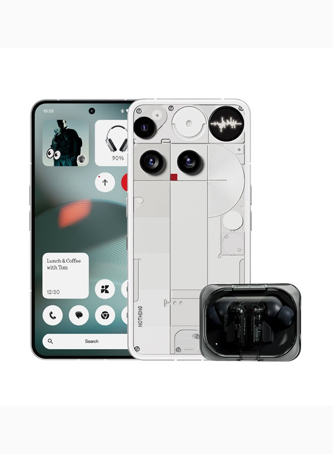 Nothing Phone 3 Dual SIM 5G White 12GB RAM 256GB With Free Gifts - Middle East Version - Image 1