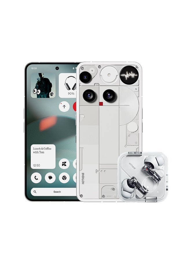 Nothing Phone 3 Dual SIM 5G White 16GB RAM 512GB With Free Gifts - Middle East Version  - Image 1