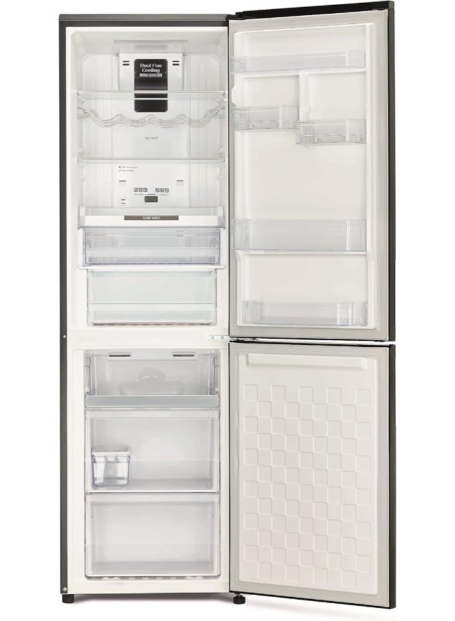 هيتاشي 410L Gross, Net 330L, Bottom Mount Double Door Refrigerator, 10 Year Warranty on Inverter Compressor, 2 Doors Fridge, Dual Fan Cooling, Hybrid Freezing, Large Shelf 363 kW RBG410PUK6X4GBK Balck - Image 3