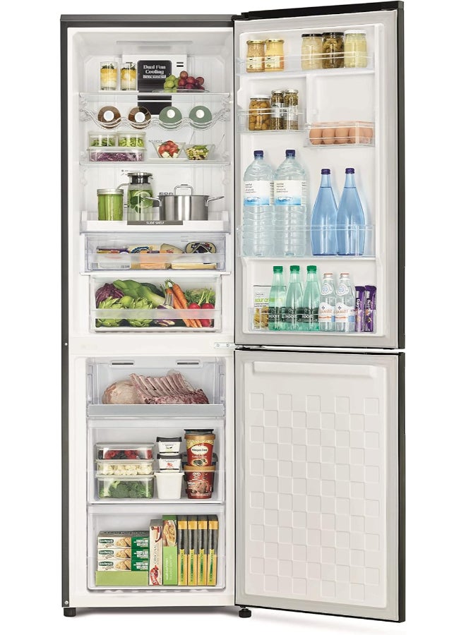 هيتاشي 410L Gross, Net 330L, Bottom Mount Double Door Refrigerator, 10 Year Warranty on Inverter Compressor, 2 Doors Fridge, Dual Fan Cooling, Hybrid Freezing, Large Shelf 363 kW RBG410PUK6X4GBK Balck - Image 4