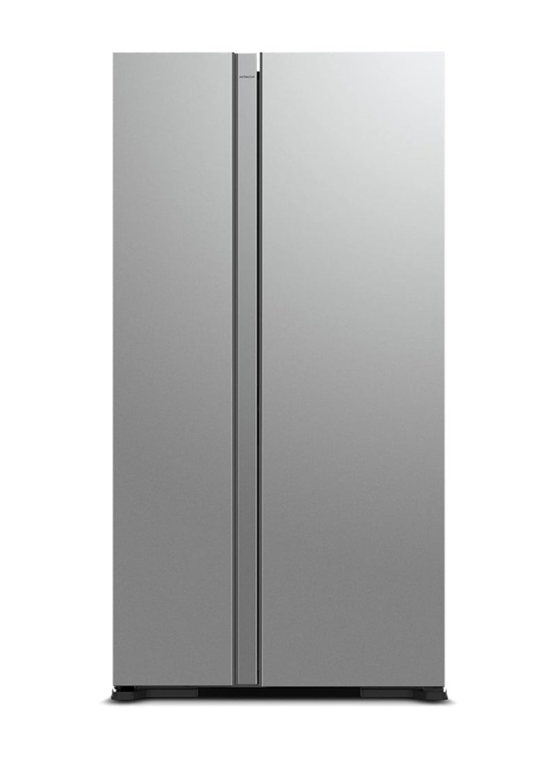 HITACHI 700L Gross Side by Side 2 Door Refrigerator, 10 Year Warranty on Inverter Compressor, No Frost Fridge, Dual Fan Cooling-Quick Freezing-LED Panel-Easy Twist Ice Maker RS700PUK04GS Glass Silver - Image 1