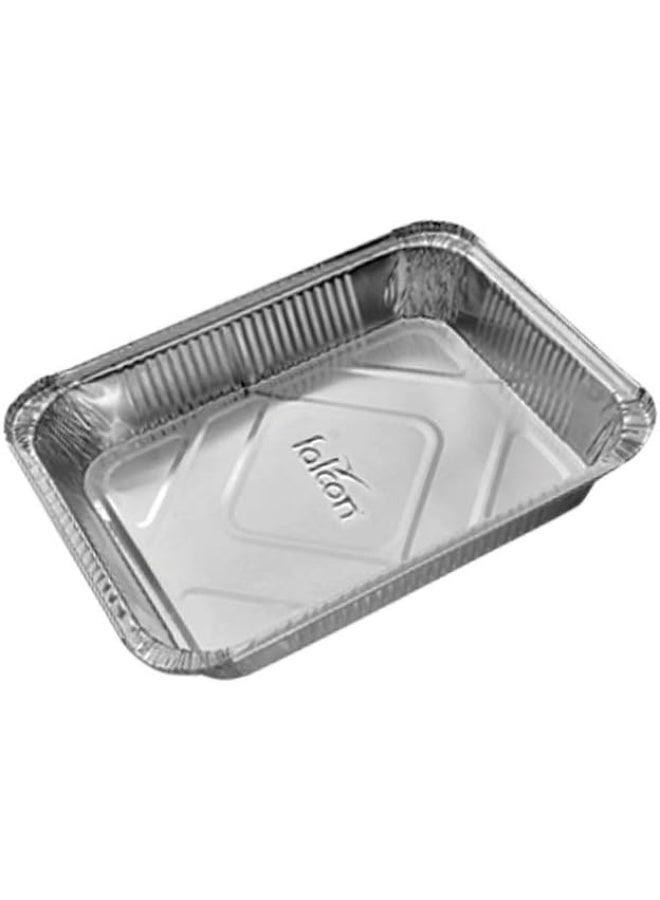 فالكون Aluminium Container With Lid 131 10Pcs Silver Silver  - Image 4