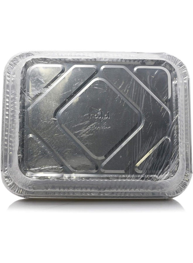 فالكون Aluminium Container With Lid 131 10Pcs Silver Silver  - Image 2