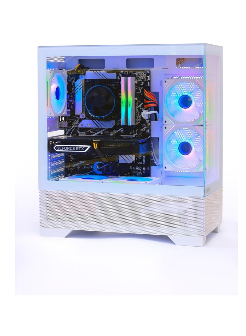 Setup Master Gaming Pc with Intel Core i5-12400F Processor/16GB RAM DDR4/1TB SSD/NVIDIA GeForce RTX 3050 Graphics Card/Windows 11 Pro/ White  - Image 4