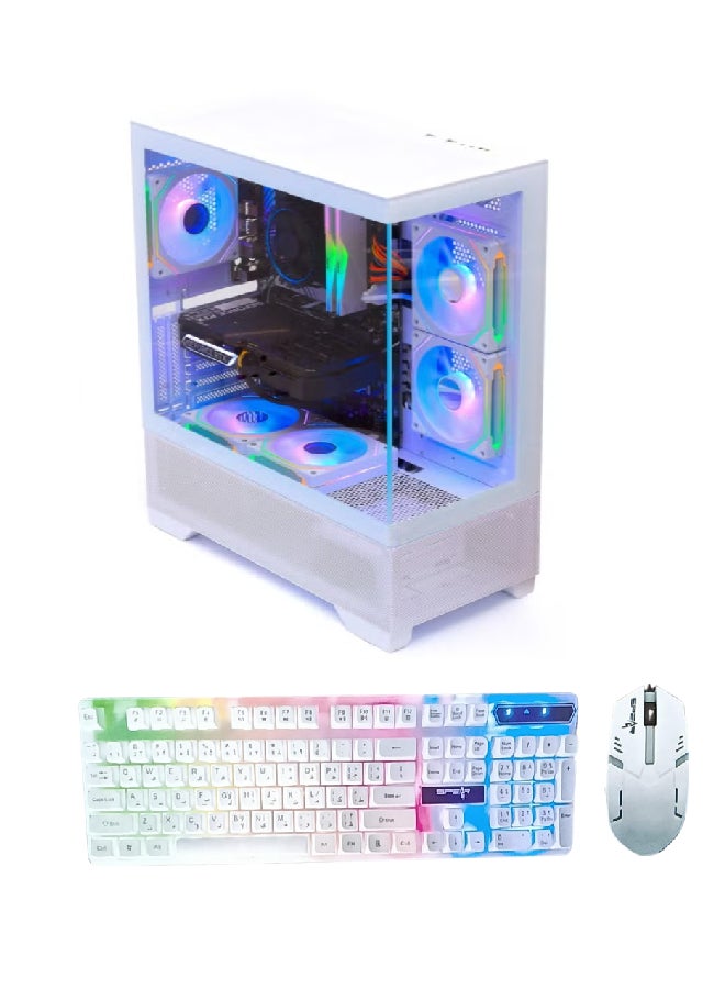 Setup Master Gaming Pc with Intel Core i5-12400F Processor/16GB RAM DDR4/1TB SSD/NVIDIA GeForce RTX 3050 Graphics Card/Windows 11 Pro+ Mouse and Keyboard White - Image 1