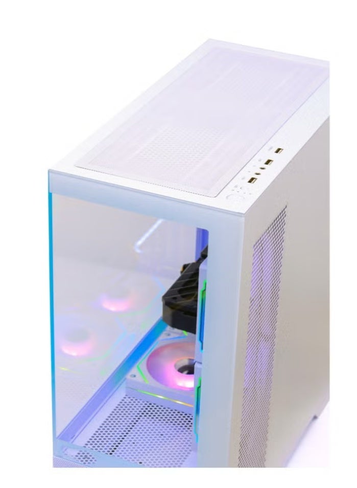 Setup Master Gaming PC with Intel Core i5-14400F Processor/16GB RAM DDR4/1TB SSD/NVIDIA GeForce RTX 5060 Graphics Card/Windows 11 Pro White  - Image 3
