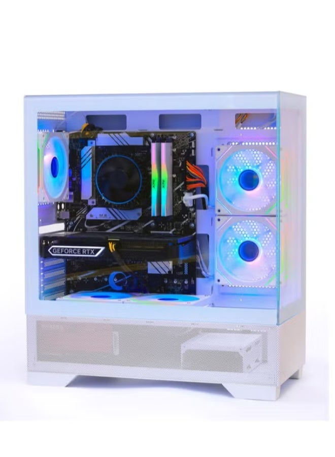 Setup Master Gaming PC with Intel Core i5-14400F Processor/16GB RAM DDR4/1TB SSD/NVIDIA GeForce RTX 5060 Graphics Card/Windows 11 Pro White  - Image 4