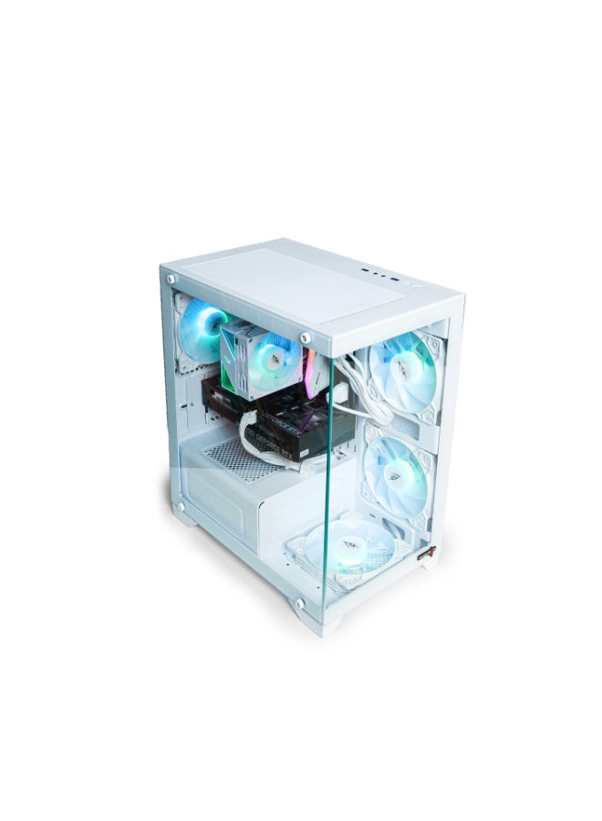 سيت أب ماستر حاسوب ألعاب مع معالج إنتل كور i5-14400F / 16 جيجابايت رام DDR4 / 1 تيرابايت SSD / بطاقة رسومات NVIDIA GeForce RTX 5060 / ويندوز 11 برو + ماوس ولوحة مفاتيح وبطاقة لاسلكية - Image 4